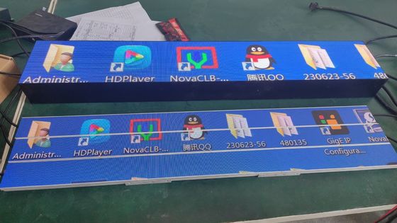 300*60mm P1.25 LED winkelplank scherm COB GOB Aluminium dunne WiFi LED scherm