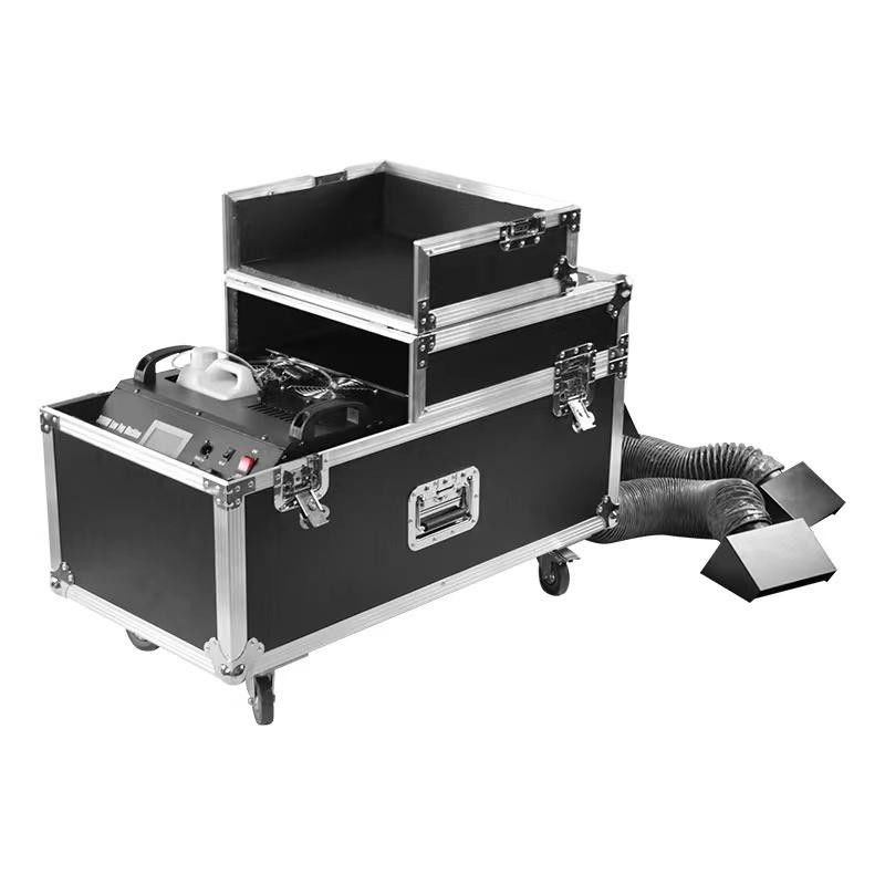 DMX512 Stage Mist Machine afstandsbediening 3000w 2 tubes mist machine op het podium